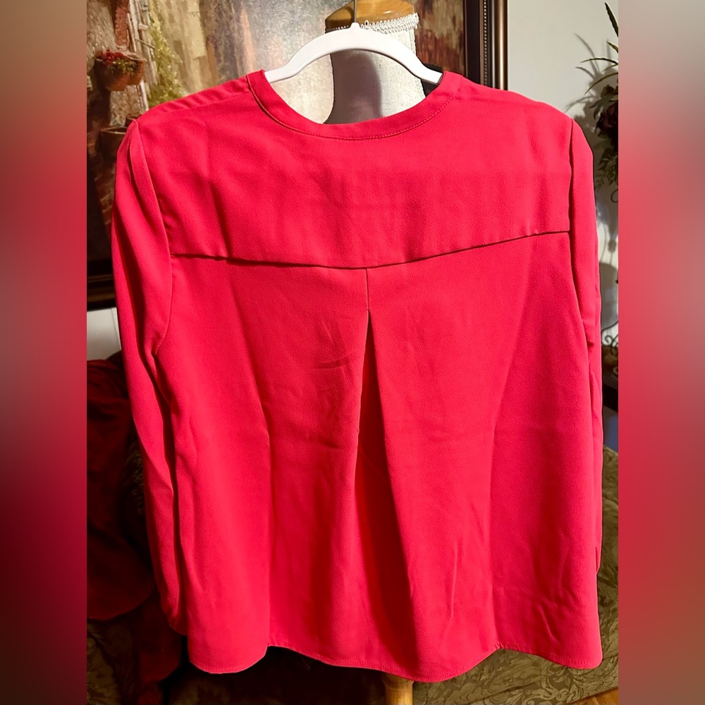 Raspberry Colored Size Medium Blouse - image 2